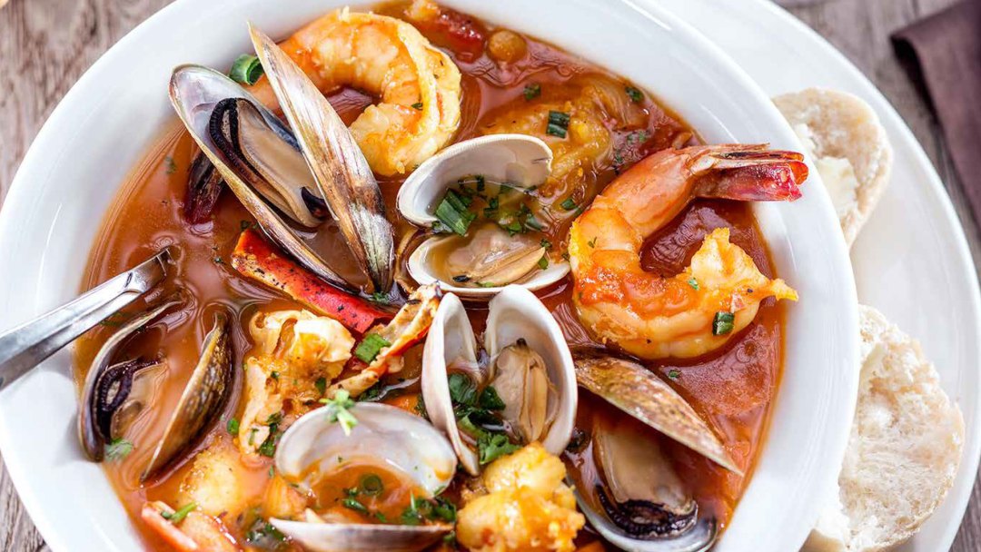 Sea Food Dish with Clams and Shrimp
